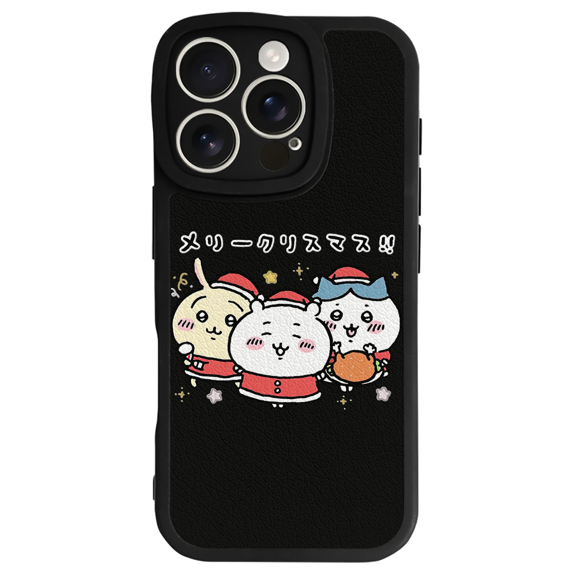 （画像用） ちいかわ ハチワレ Chii-kawa hachiware 【iPhone 16シリーズ対応】シリコンスマホケース（レザー調） 材質：シリコン